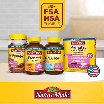 USA Supplements | Nature Made, Prenatal Folic Acid, 250 Tabs ( Supports Healthy Fetal Development )