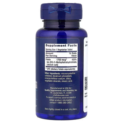 USA Supplements | Life Extension, Optimized Folate, 1,700 mcg DFE ( Supports Nervous System )