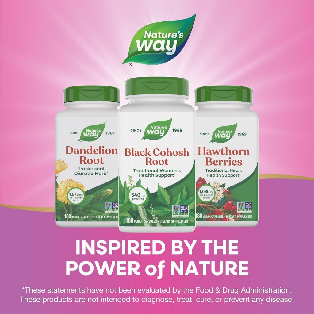 USA Supplements | Nature's Way, Black Cohosh Root, 100 Vegan Capsules ( Hormonal Balance Support )