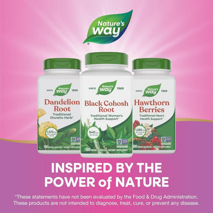 USA Supplements | Nature's Way, Black Cohosh Root, 100 Vegan Capsules ( Hormonal Balance Support )
