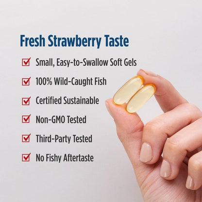 USA Supplements | Nordic Naturals, DHA, Strawberry, 90 Soft Gels ( Brain Health Support )
