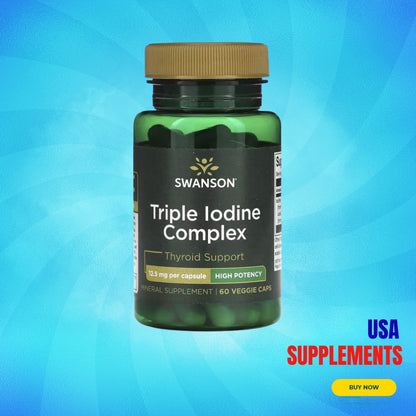 USA Supplements | Swanson, Triple Iodine Complex ( Thyroid Function Support )