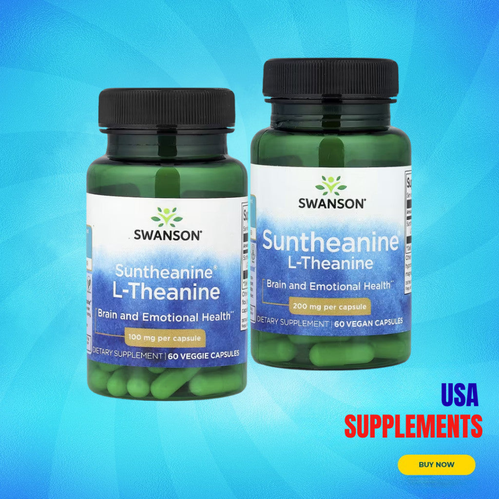 USA Supplements | Swanson, Suntheanine® L-Theanine ( Stress & Relaxation Support )