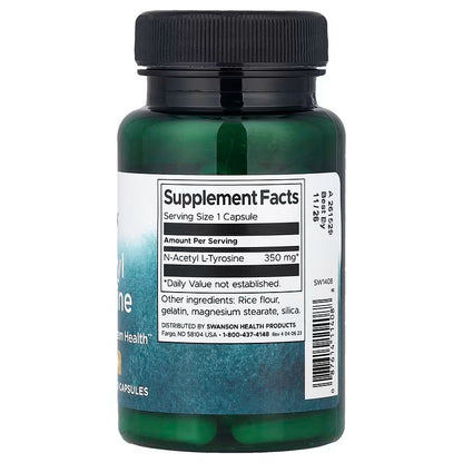 USA Supplements | Swanson, N-Acetyl L-Tyrosine ( Cognitive & Mental Performance )