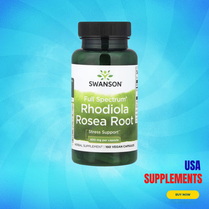 USA Supplements | Swanson, Full Spectrum® Rhodiola Rosea Root ( Stress Support )