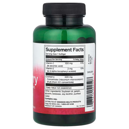 USA Supplements | Swanson, Cranberry, 60 Softgels ( Urinary Tract Health )
