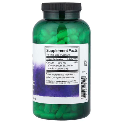 USA Supplements | Swanson, Calcium Citrate Complex, 300 Capsules ( Supports Healthy Bones )