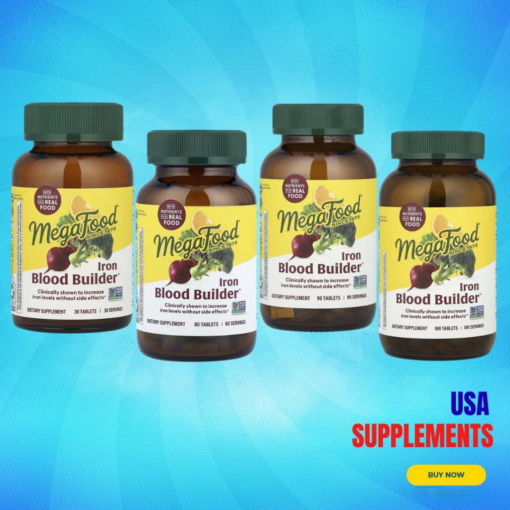USA Supplements | MegaFood, Iron Blood Builder ( Supports Healthy Blood )