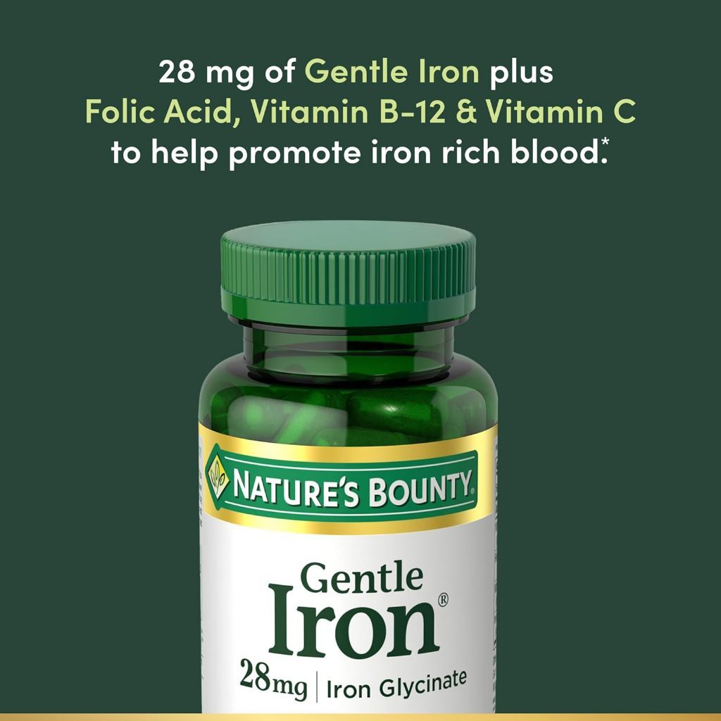 USA Supplements | Nature's Bounty, Gentle Iron®, 90 Capsules ( Supports Red Blood Cell Production )