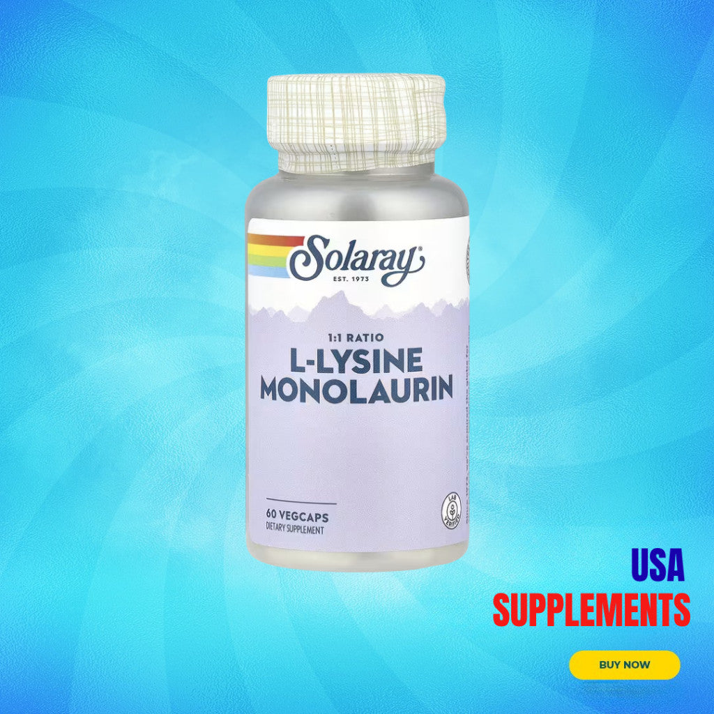 USA Supplements | Solaray, L-Lysine Monolaurin ( Immune System Support )