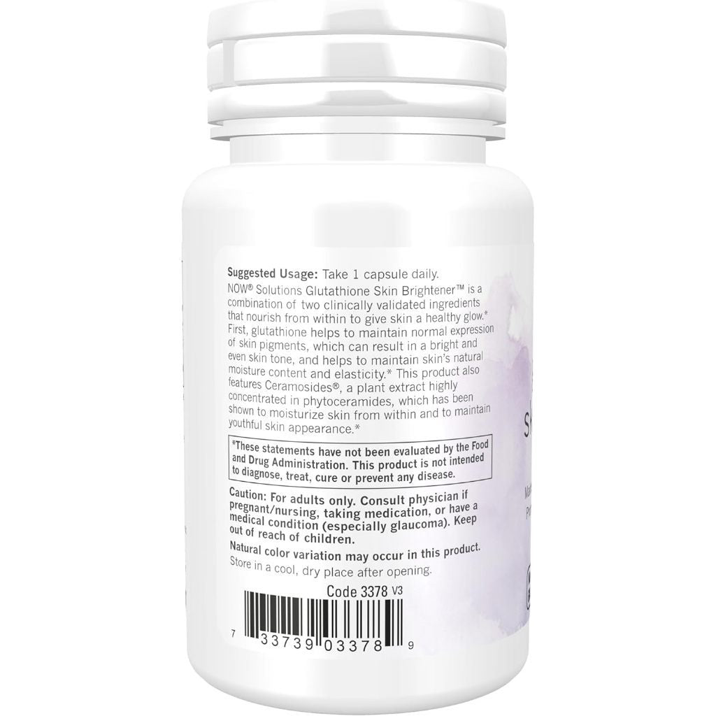 USA Supplements | NOW Foods, Solutions, Glutathione Skin Brightener ( Antioxidant Protection )