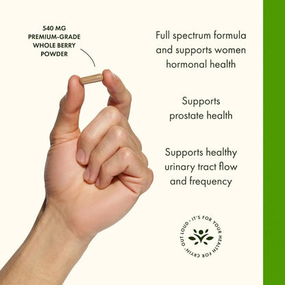 HealthilyYou | Swanson, Full Spectrum® Saw Palmetto, 540 mg, Vegan Capsules, Prostate Health