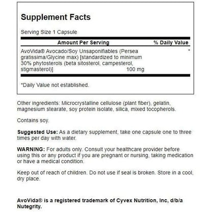 HealthilyYou | Swanson, AvoVida®, 100 mg, 300 mg, 60 Capsules Joint Health and Mobility