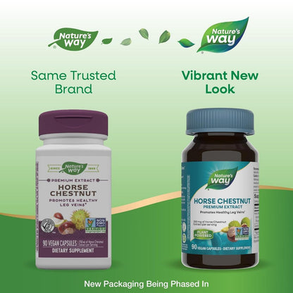 Nature's Way, Horse Chestnut ( Supports Healthy Leg Veins & Support Vascular Health )