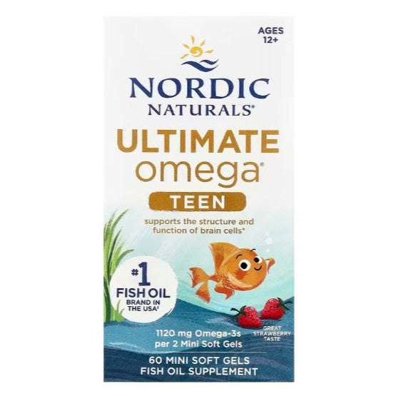 NaturalSolutions | Nordic Naturals, Ultimate Omega Junior, Ages 6+, Teen, Ultimate, Complete Omega