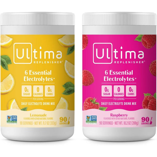 NaturalSolutions | Ultima Replenisher, Electrolyte Mix, Raspberry, Cherry, Orange, Lemon, WaterMelon