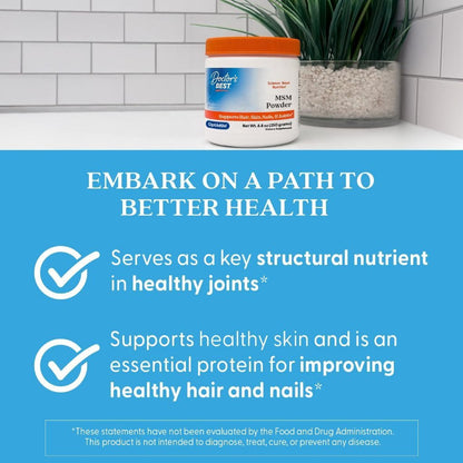 USA Supplements | Doctor's Best, MSM Powder with OptiMSM®, 8.8 oz ( Joint Comfort & Mobility )