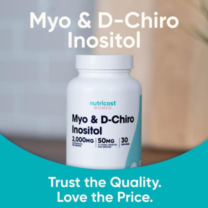 USA Supplements | Nutricost, Women, Myo & D-Chiro Inositol ( Hormonal Balance )