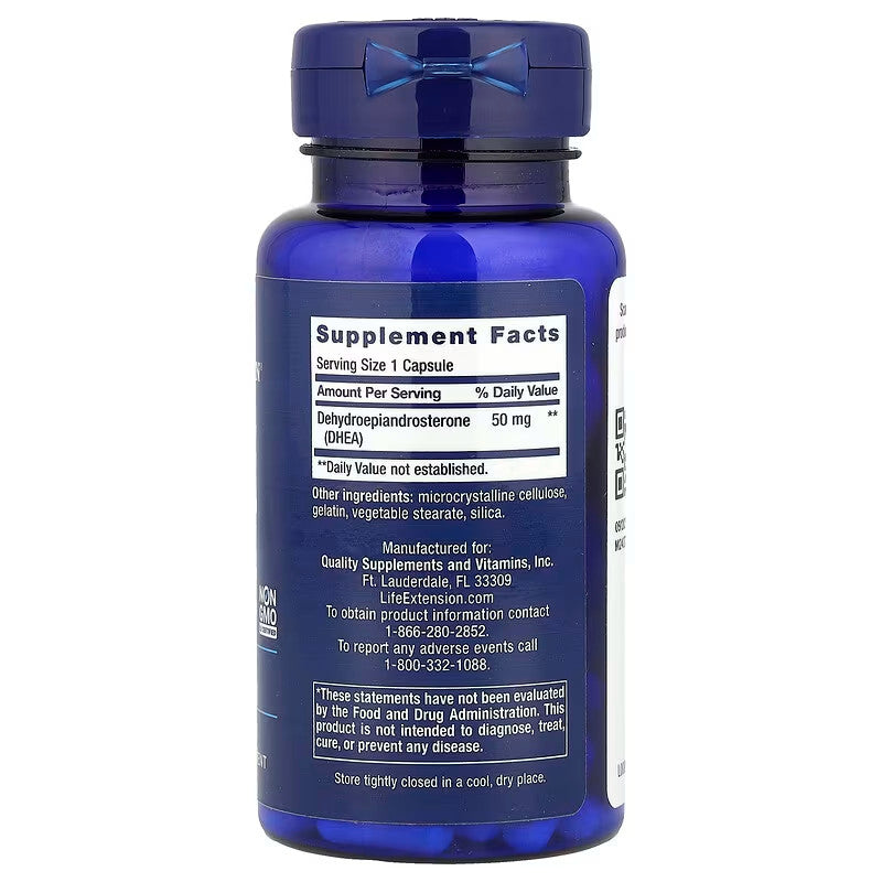 USA Supplements | Life Extension, DHEA, 50 mg, 60 Capsules ( Supports Healthy Hormone Levels )