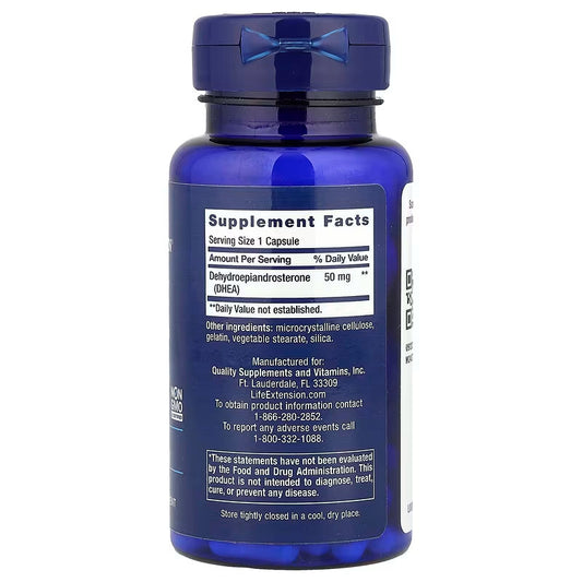 USA Supplements | Life Extension, DHEA, 50 mg, 60 Capsules ( Supports Healthy Hormone Levels )