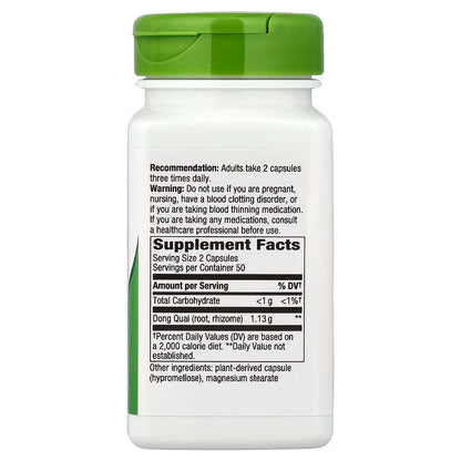 USA Supplements | Nature's Way, Dong Quai Root ( Supports Women’s Hormonal Balance )
