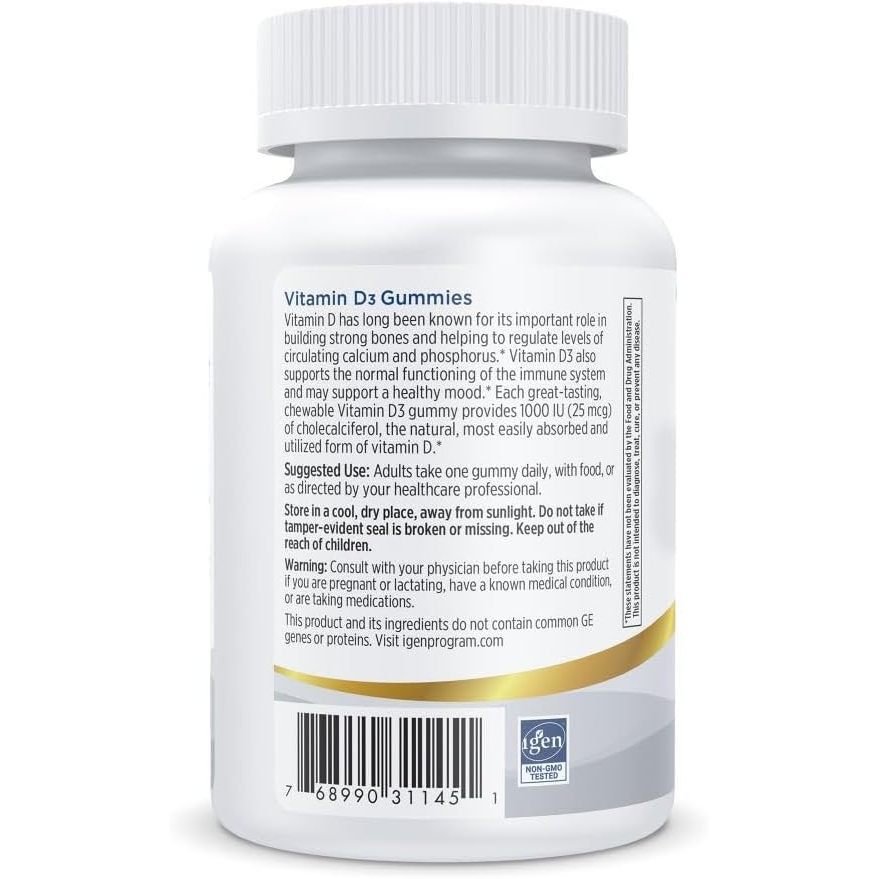 USA Supplements | Nordic Naturals, Vitamin D3 Gummies, Wild Berry ( Supports Bone & Immune )