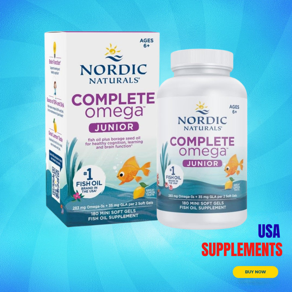 USA Supplements | Nordic Naturals, Complete Omega Junior, 180 Mini Soft Gels ( Supports Brain )