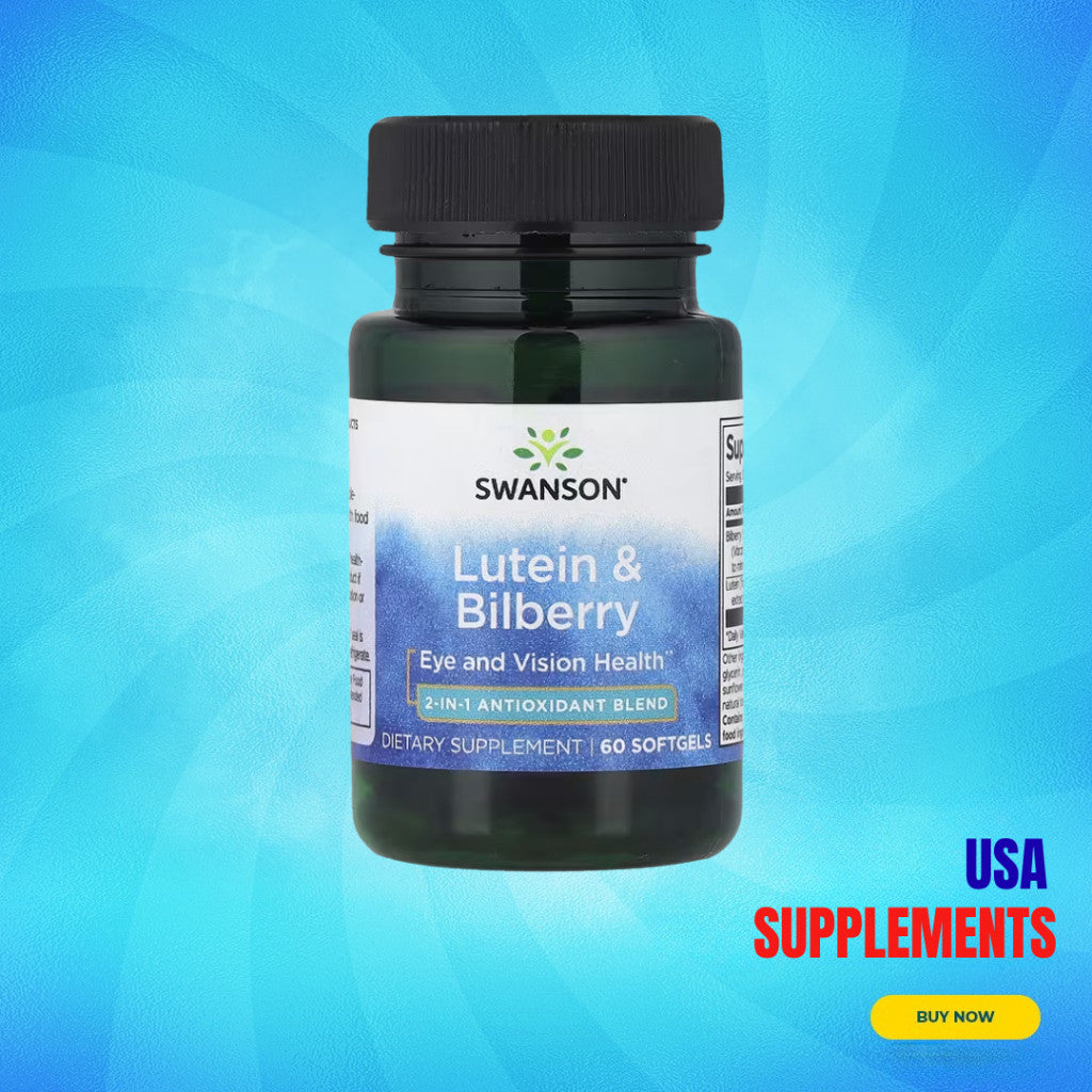 USA Supplements | Swanson, Lutein & Bilberry, 60 Softgels ( Eye Health Support )