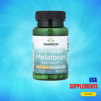 USA Supplements | Swanson Melatonin ( Sleep Support & Calm Relaxation Before Bed )