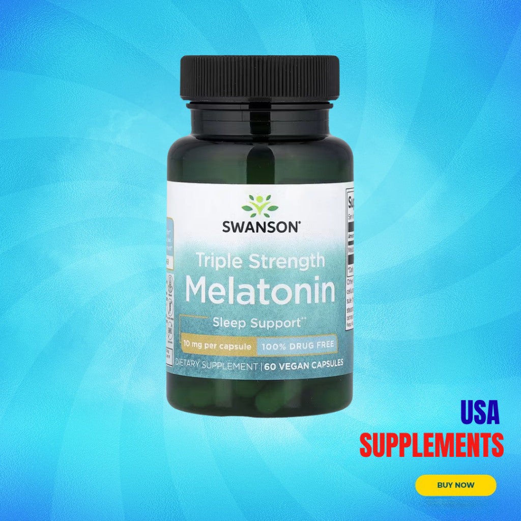 USA Supplements | Swanson Melatonin ( Sleep Support & Calm Relaxation Before Bed )