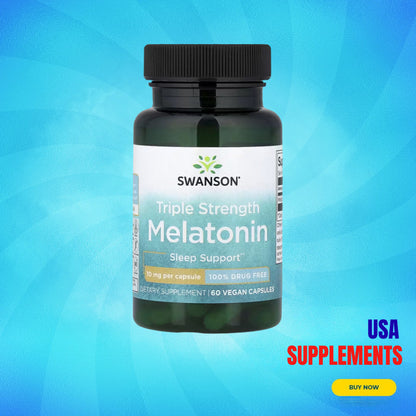 USA Supplements | Swanson Melatonin ( Sleep Support & Calm Relaxation Before Bed )