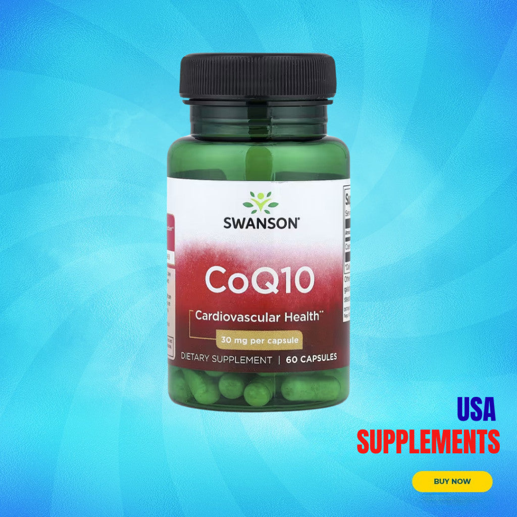 USA Supplements | Swanson, CoQ10, 30 mg, 60 Capsules ( Cardiovascular Health )