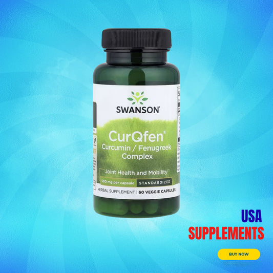 USA Supplements | Swanson, CurQfen® Curcumin/Fenugreek Complex ( Joint Health and Mobility