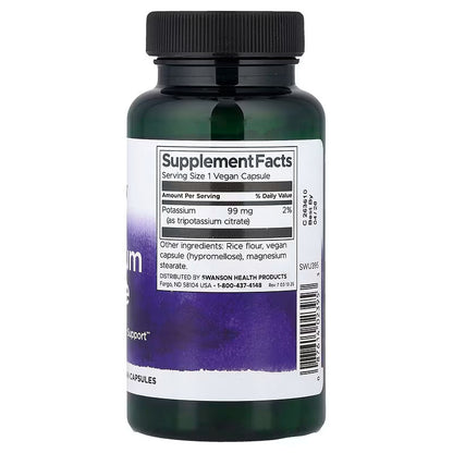 USA Supplements | Swanson, Potassium Citrate ( Heart and Cardiovascular Health )