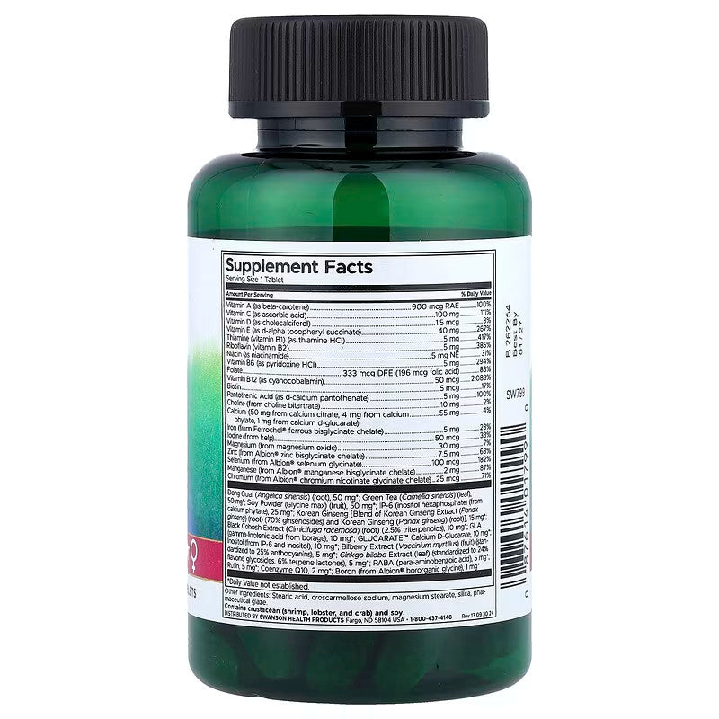 USA Supplements | Swanson, Women's Multi ( Energy and Immune Health )