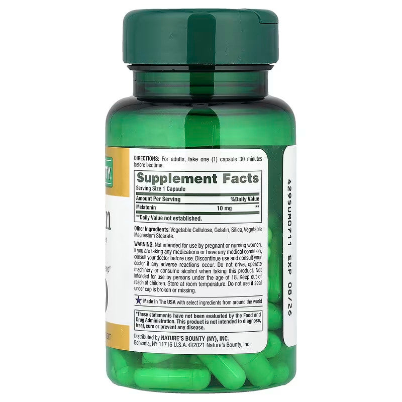 USA Supplements | Nature's Bounty, Melatonin ( Promotes Relaxation & Sleep )