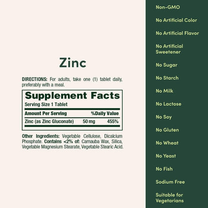 USA Supplements | Nature's Bounty, Zinc ( Supports Immune System Function )