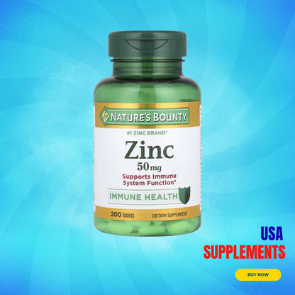 USA Supplements | Nature's Bounty, Zinc ( Supports Immune System Function )