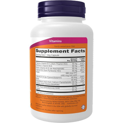 USA Supplements | NOW Foods, B-50, 100 Veg Capsules ( Nervous System Health )