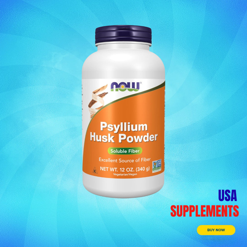 USA Supplements | NOW Foods, Psyllium Husk Powder, 12 oz ( Supports Healthy Bowel Movements )
