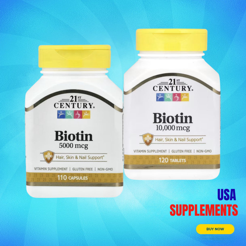 USA Supplements | 21st Century, Biotin ( Hair, Skin & Nail Support )