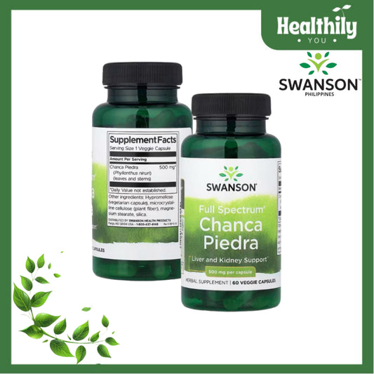HealthilyYou | Swanson, Full Spectrum® Chanca Piedra, 500 mg, 60 VegCaps Liver and Kidney Support