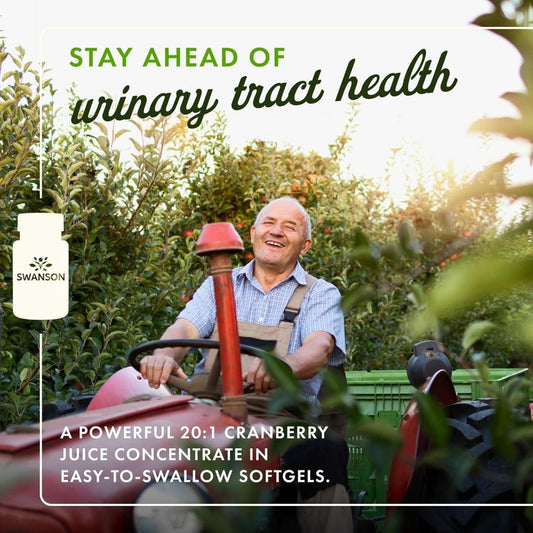 HealthilyYou | Swanson Cranberry & Cranberry, Whole Fruit Concentrate, Softgels Urinary Tract Health