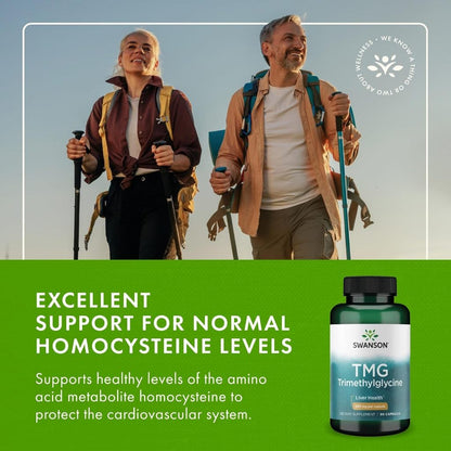 HealthilyYou | Swanson, TMG Trimethylglycine, 500 mg, 90 Capsules Supports Healthy Liver Function