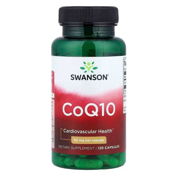 HealthilyYou | Swanson, CoQ10, 10 mg, 30 mg Capsules, Supports Antioxidant Activity & Cardiovascular