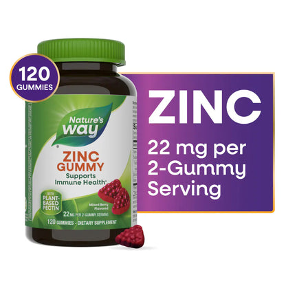 Nature's Way, Zinc Gummy ( Supports Immune Health )