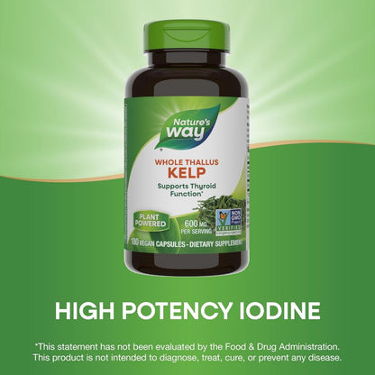 Nature's Way, Kelp, Whole Thallus ( Thyroid Support, Metabolic & Energy Support )