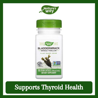 Nature's Way, Bladderwrack ( Supports Thyroid Health & Promotes Metabolic Health )