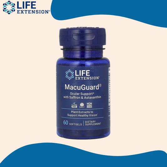 Life Extension, MacuGuard, Ocular Support with Saffron & Astaxanthin ( Support Healthy Vision )
