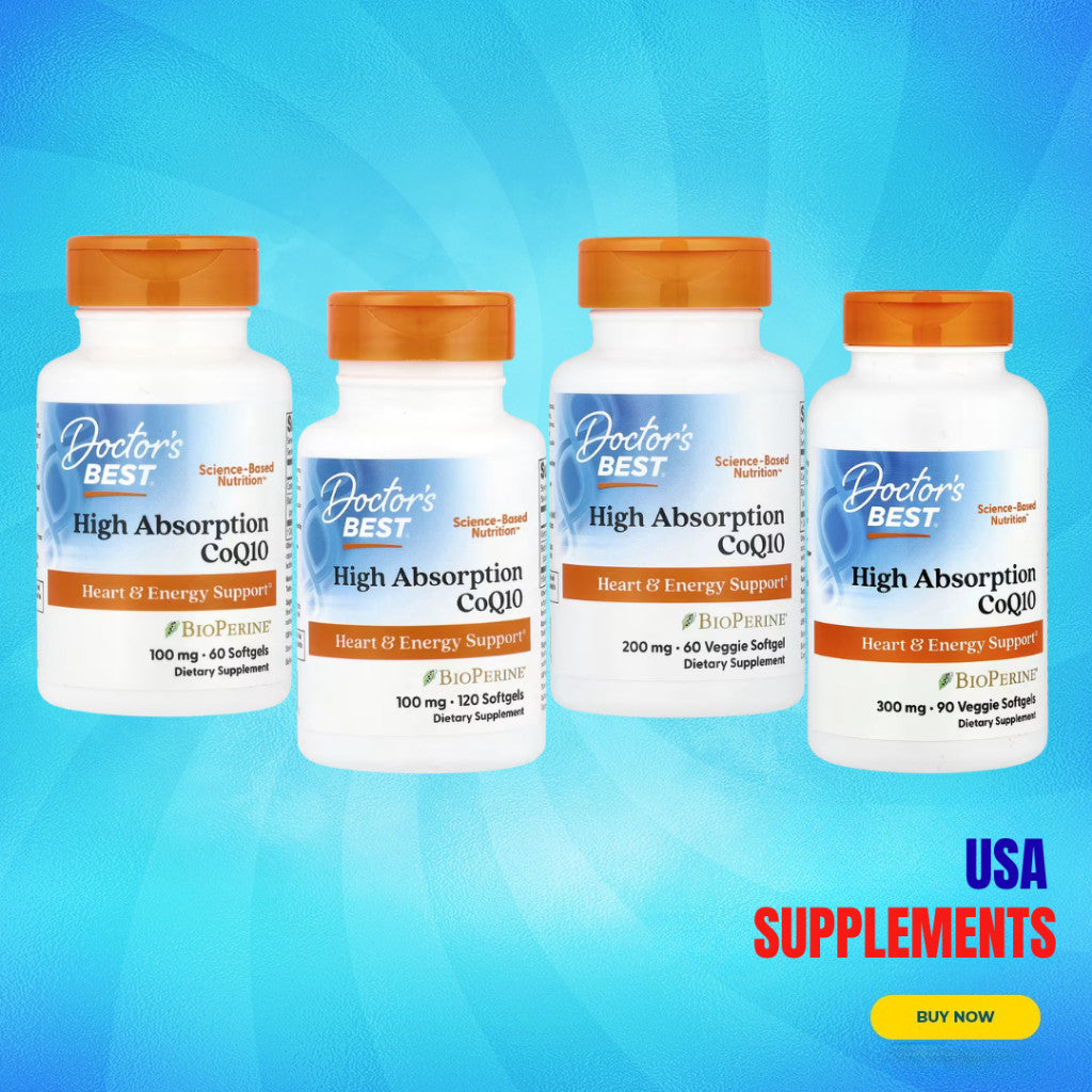 USA Supplements | Doctor's Best, High Absorption CoQ10, Softgels ( Heart Health Support )